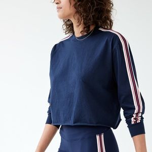 tna Navy Cropped Long Sleeve